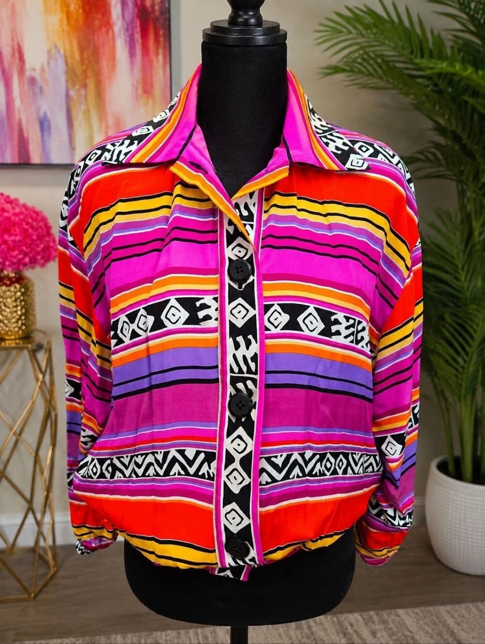 Adam Douglas Vintage Silk Jacket
